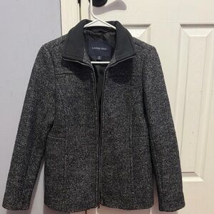 Lands' End Women's Charcoal wool Utility Jacket